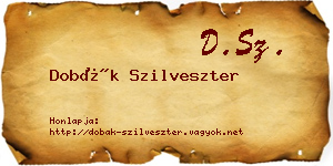 Dobák Szilveszter névjegykártya